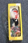 A boxed Pelham puppet -Mac Boozle
