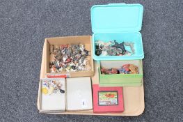 A Brittains farm series 'Horse Rake' number 8F, together with further vintage metal animal figures,