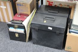 Four cases of vinyl records,