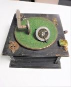 An early 20th century table top gramophone