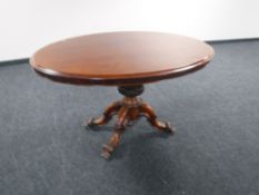 A Victorian mahogany breakfast table
