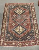 An antique Afshar rug, Southern Iran, 19th century,