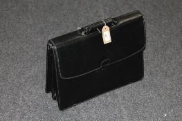 A leather brief case in new and unused condition