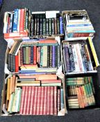 Six boxes of books to include reader's digest,