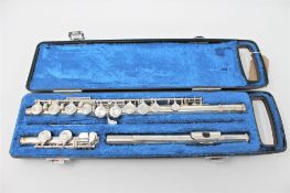 Three piece Yamaha flute in case