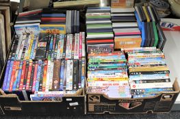 Two boxes of DVD's - Disney etc