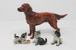 A Goebel figure of a setter, height 17.