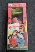 A boxed Pelham puppet - Supy CONDITION REPORT: Mouth opens correctly.