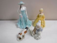 A Royal Worcester Figure of the Year Serena 1997 together with a Royal Worcester figure