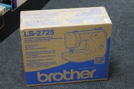 A boxed Brother LS-2725 sewing machine (as new)