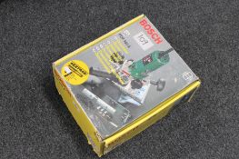 A boxed Bosch router
