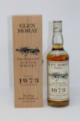 Glen Moray - Single Highland Malt Scotch Vintage 1973, 75cl, in wooden presentation box.