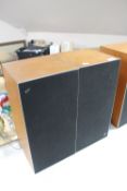 A pair of Bang and Olufsen Beovox 2702 teak cased speakers