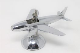 A Dunhill table lighter modelled as a spitfire