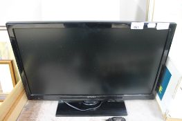 A Hitachi 22 inch LCD TV DVD with remote