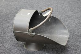 A copper coal helmet