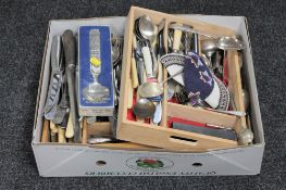 A quantity of loose table cutlery