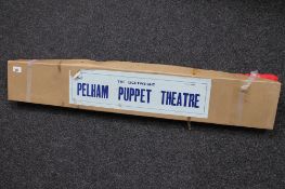 A boxed Pelham puppet - The light weight theatre