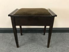 A storage piano stool