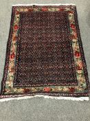 A Persian Senneh rug,