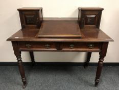 A Victorian mahogany clerks desk,