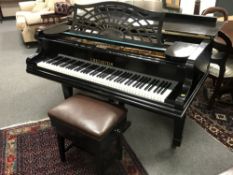 A C. Bechstein 6' 8'' boudoir grand piano, numbered 22920, with stool.