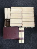 A box of encyclopaedia and seven further volumes - Britannia books of the year