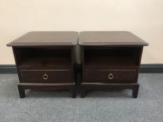 A pair of Stag Minstrel bedside stands