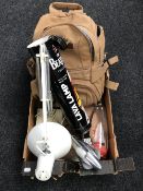 A box of vintage Italian angle poise lamp,