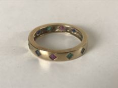 A 9ct gold eternity ring