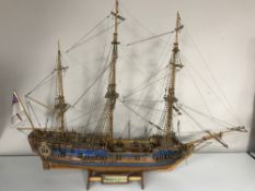A wooden model - Peregrine Galley 1700,