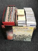 A large box of classical LP's and CD's