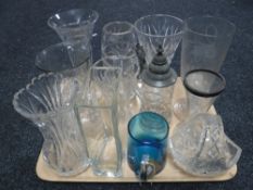 A tray of antique celery vase,