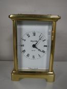 A brass cased eight day carriage clock by Bayard of France
