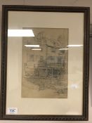 George Horton : The Seven Stars, North Shields, pencil, signed, framed.