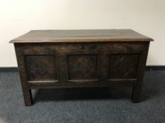 A George III oak coffer