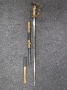 A Victorian 1827 pattern naval officer's dress sword,