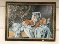 An Artagraph edition : Still life of fruit, framed.