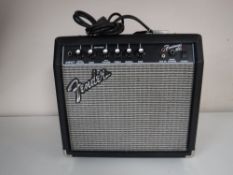 A Fender Frontman 15G amplifier