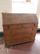 A 19th century mahogany bureau