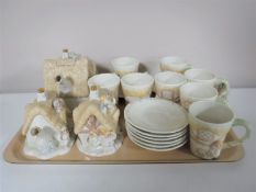 A 19 piece Lennox Snow White and the Seven Dwarves tea service