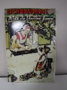 A German enamel sign