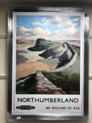 A railway advertising picture - Northumberland