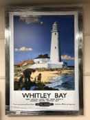 A railway advertising picture - Whitley Bay