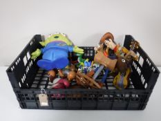 A box of Toy Story plastic figures