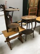 An early 20th century occasional table,