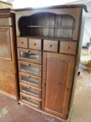 A pine compactum chest CONDITION REPORT: This measures 157cm high,