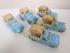 Five Corgi Thames Walls Ice Cream Vans (Four model 447 versions and one musical 474 version)