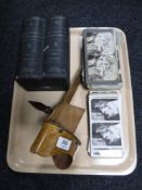 A stereo viewer together with a large quantity of slides including a set of the South African War