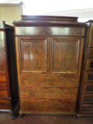 A 19th century mahogany dressing chest